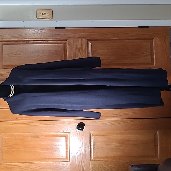 MAXSPORT CARDIGAN long sleeve, side pockets, closure free size LG, navy blue - Picture 2 of 10